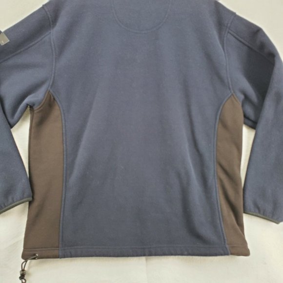 IZOD Jacket Men's Long Sleeve Full Zip High Neck Elastic at Waist/Wrists Blue L - Picture 9 of 12